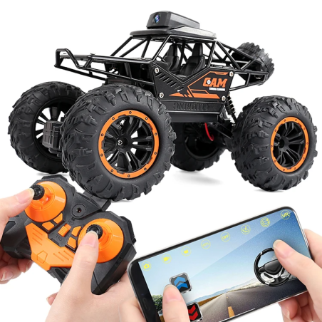 Dr. Phone-DrPhone RCX10 - 1/18 RC Buggy – Met 720P Camera – Auto Met Mobiele App - Stevige Alloy Behuizing – Gebaren Control€ 69,95€ 57,81RC Auto's