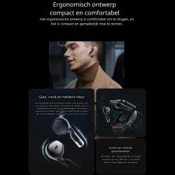 Dr. Phone-DrPhone DualX Duo2 - Smartwatch met Ingebouwde Oordoppen - Bluetooth 5, NFC, Gezondheidsmonitoring & Automatisch Opladen - Zwart€ 79,95€ 66,07DrPhoneDrPhone Smartwatches
