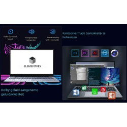 Dr. Phone-Elementkey PixelPro - Metalen Ultrabook 15.6 Inch Laptop - i9-12900H - MX550 - 32GB Ram - 1 TB SSD - Vingerafdrukscanner - Grijs€ 1.329,95€ 1.099,13ElementkeyLaptop8720118851548