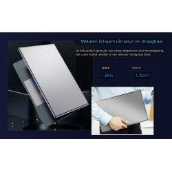 Dr. Phone-Elementkey PixelPro - Metalen Ultrabook 15.6 Inch Laptop - i5-1240P - 32GB Ram - 1 TB SSD - Vingerafdrukscanner - Grijs€ 779,95€ 644,59Laptop