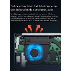 Dr. Phone-Elementkey PixelPro - Metalen Ultrabook 15.6 Inch Laptop - i5-1240P - 32GB Ram - 1 TB SSD - Vingerafdrukscanner - Grijs€ 779,95€ 644,59Laptop