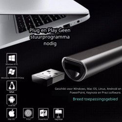 Dr. Phone-DrPhone LP1 Draadloze Laser Presenter - Powerpoint Presentation Clicker - RF 2,4 GHz – Zwart€ 29,95€ 24,75DrPhonePresenter8720118009703
