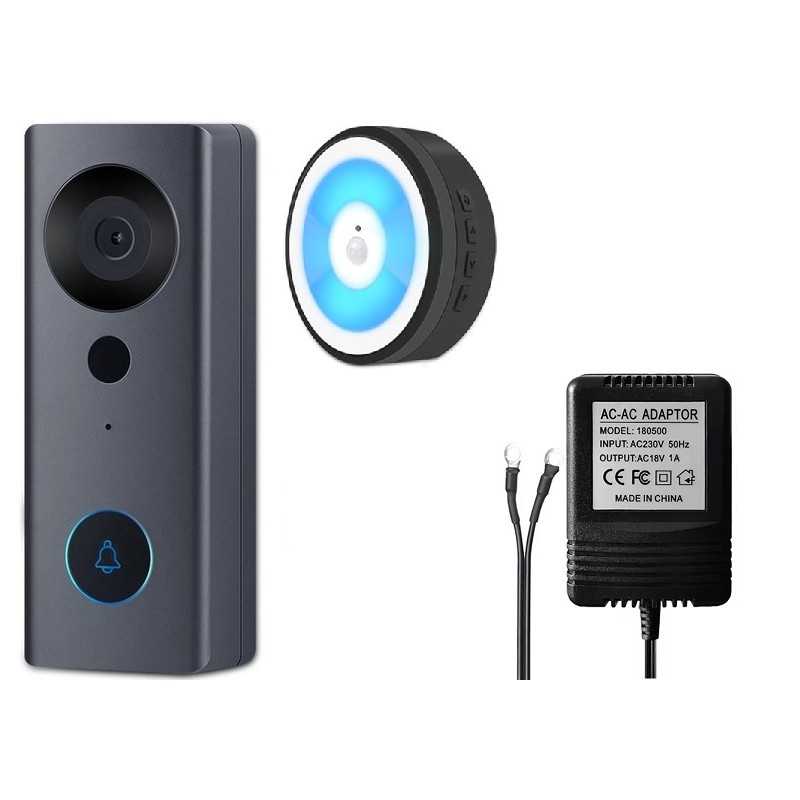 Dr. Phone-DrPhone LM6-A – Bekabelde Camera Deurbel Met Binnen Bel - Camera Deurbel Met Alexa & Google Assistant – Zwart€ 89,95€ 74,34DrPhoneIP Camera8720118942666