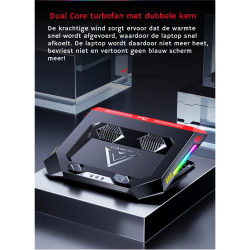 Dr. Phone-DrPhone ChillBase – Laptopstandaard Met Dual Fan Koelfunctie – RGB Verlichting – Instelbare Hoogte -12 tot 18 Inch€ 49,95€ 41,28Notebookstandaard