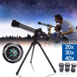 Dr. Phone-DrPhone SuperNovaX4 – Astronomische Kinder Telescoop Met 360° Draaibaar statief – Ingebouwde Kompas - 20x/30x/40x Vergroting€ 69,95€ 57,81Telescoop