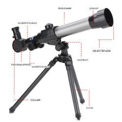 Dr. Phone-DrPhone SuperNovaX4 – Astronomische Kinder Telescoop Met 360° Draaibaar statief – Ingebouwde Kompas - 20x/30x/40x Vergroting€ 69,95€ 57,81Telescoop