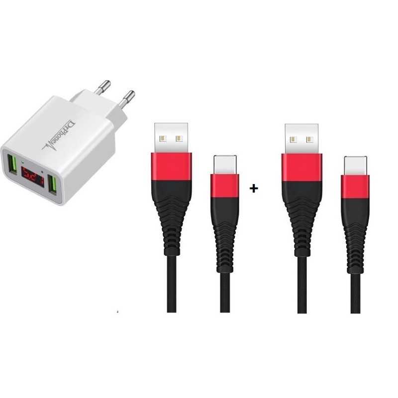 Dr. Phone-DrPhone - Oplaadset - Geschikt voor PS5 Controller - Dock - 2x USB C Gevlochten Oplaad kabel - 1.2M€ 18,95€ 15,66DrPhoneTelefoniekabel8720118660522