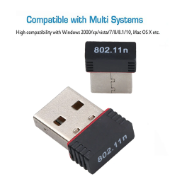 Dr. Phone-DrPhone W13 USB Draadloze Wifi adapter - WiFI Dongle - Single Band 2.4 GHz - tot 150 Mbps - 802.11n - PC / Computer€ 14,95€ 12,36Wifi Adapter