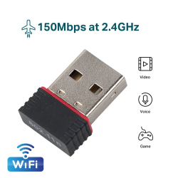 Dr. Phone-DrPhone W13 USB Draadloze Wifi adapter - WiFI Dongle - Single Band 2.4 GHz - tot 150 Mbps - 802.11n - PC / Computer€ 14,95€ 12,36Wifi Adapter