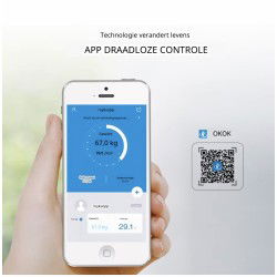 Dr. Phone-DrPhone Fitscale Light - Slimme Bluetooth Weegschaal met BIA - 10 Metingen, BMI, Vetpercentage, iOS/Android, max 180 kg€ 34,95€ 28,88DrPhoneHome