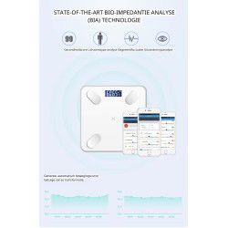 Dr. Phone-DrPhone Fitscale Light - Slimme Bluetooth Weegschaal met BIA - 10 Metingen, BMI, Vetpercentage, iOS/Android, max 180 kg€ 34,95€ 28,88DrPhoneHome