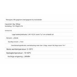 Dr. Phone-DrPhone Fitscale Light - Slimme Bluetooth Weegschaal met BIA - 10 Metingen, BMI, Vetpercentage, iOS/Android, max 180 kg€ 34,95€ 28,88DrPhoneHome