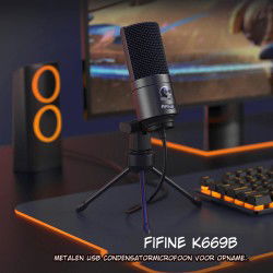 Dr. Phone-DrPhone SoundCore Slim - Condensator Studiomicrofoon - Studiokwaliteit Opname - USB Plug & Play - Cardioïde Patroon€ 74,95€ 61,94Microfoon