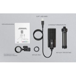 Dr. Phone-DrPhone SoundCore Slim - Condensator Studiomicrofoon - Studiokwaliteit Opname - USB Plug & Play - Cardioïde Patroon€ 74,95€ 61,94Microfoon