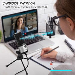 Dr. Phone-DrPhone SoundCore Slim - Condensator Studiomicrofoon - Studiokwaliteit Opname - USB Plug & Play - Cardioïde Patroon€ 74,95€ 61,94Microfoon