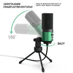 Dr. Phone-DrPhone SoundCore Slim - Condensator Studiomicrofoon - Studiokwaliteit Opname - USB Plug & Play - Cardioïde Patroon€ 74,95€ 61,94Microfoon