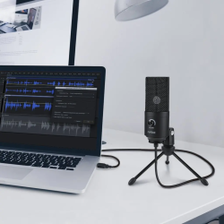 Dr. Phone-DrPhone SoundCore Slim - Condensator Studiomicrofoon - Studiokwaliteit Opname - USB Plug & Play - Cardioïde Patroon€ 74,95€ 61,94Microfoon