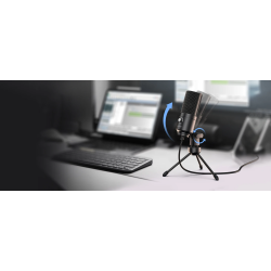 Dr. Phone-DrPhone SoundCore Slim - Condensator Studiomicrofoon - Studiokwaliteit Opname - USB Plug & Play - Cardioïde Patroon€ 74,95€ 61,94Microfoon