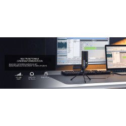 Dr. Phone-DrPhone SoundCore Slim - Condensator Studiomicrofoon - Studiokwaliteit Opname - USB Plug & Play - Cardioïde Patroon€ 74,95€ 61,94Microfoon