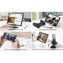 Dr. Phone-DrPhone MultiHub2 – 4-in-1 USB HUB - Supersnelle USB 3.0 - SD & MicroSD tot 512GB - Plug & Play - Dataoverdracht€ 24,95€ 20,62Hub