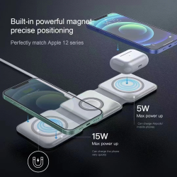 Dr. Phone-DrPhone PowerMag – 3 In 1 Magnetische Draadloze Oplader – Opvouwbaar – Geschikt Voor iPhone Apparaten - Wit€ 29,95€ 24,75Oplader