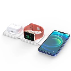 Dr. Phone-DrPhone PowerMag – 3 In 1 Magnetische Draadloze Oplader – Opvouwbaar – Geschikt Voor iPhone Apparaten - Wit€ 29,95€ 24,75Oplader