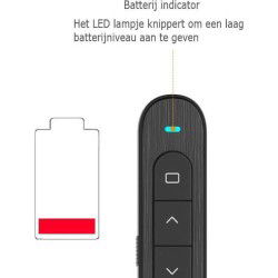 Dr. Phone-DrPhone LP2 - Draadloze Presenter - tot 100 Meter Bereik - 2.4Ghz USB Presentatie Klikker met Laserpointer€ 24,95€ 20,62Presenter