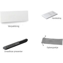 Dr. Phone-DrPhone LP2 - Draadloze Presenter - tot 100 Meter Bereik - 2.4Ghz USB Presentatie Klikker met Laserpointer€ 24,95€ 20,62Presenter
