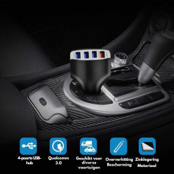 Dr. Phone-DrPhone QC5 Pro - 4 Poorten USB Lader - 12V/24V - Qualcomm 3.0 - Auto lader – Auto Oplader - Voor Tablets / Smartphones - Wit€ 17,95€ 14,83DrPhoneOplader8720118007990