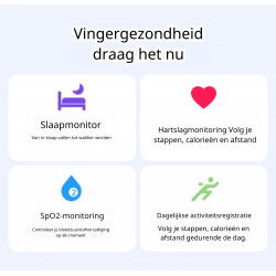 Dr. Phone-DrPhone RingSense V3 – Smart Ring - Europese ringmaat 54 - 5ATM Waterdicht – Slaapmonitor – Hartslagmeter - SpO2 + Case - Zilver€ 59,95€ 49,55DrPhoneDraagbare technology (Ring)