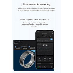 Dr. Phone-DrPhone RingSense V3 – Smart Ring - Europese ringmaat 54 - 5ATM Waterdicht – Slaapmonitor – Hartslagmeter - SpO2 + Case - Zilver€ 59,95€ 49,55DrPhoneDraagbare technology (Ring)