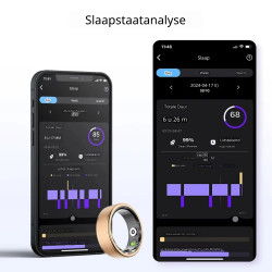 Dr. Phone-DrPhone RingSense V3 – Smart Ring - Europese ringmaat 54 - 5ATM Waterdicht – Slaapmonitor – Hartslagmeter - SpO2 + Case - Zilver€ 59,95€ 49,55DrPhoneDraagbare technology (Ring)