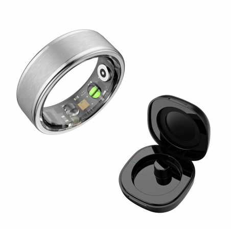 Dr. Phone-DrPhone RingSense V3 – Smart Ring - Europese ringmaat 54 - 5ATM Waterdicht – Slaapmonitor – Hartslagmeter - SpO2 + Case - Zilver€ 59,95€ 49,55DrPhoneDraagbare technology (Ring)