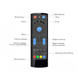 Dr. Phone-DrPhone MX6 Air Mouse 2.4Ghz USB Afstandsbediening Met toetsenbord & Achtergrond verlichting - IR Learning€ 29,95€ 24,75DrPhoneAfstandsbediening8720118190999