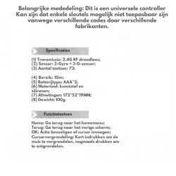Dr. Phone-DrPhone MX6 Air Mouse 2.4Ghz USB Afstandsbediening Met toetsenbord & Achtergrond verlichting - IR Learning€ 29,95€ 24,75DrPhoneAfstandsbediening8720118190999