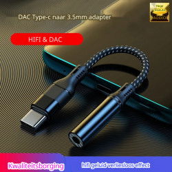 Dr. Phone-DrPhone SoundLink2 - USB-C naar 3.5mm Jack Adapter | DAC Chip HiFi Audio | Hoofdtelefoon Versterker | Voor Samsung/Android€ 14,95€ 12,36DrPhoneAudio kabel