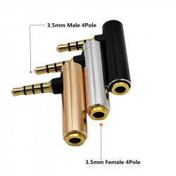 Dr. Phone-DrPhone AngleFlex 90 – 3.5mm Haakse Audio Adapter Verlengkabel 4-Pins AUX Jack Vrouw naar Man – Headset Converter€ 9,95€ 8,22DrPhoneAdapter/Converter