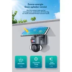 Dr. Phone-DrPhone SolarGuard – 2.4Ghz Solar Camera – 3MP Camera – Zonnepaneel Camera - Pan / Tilt - Zonne Energie – 2 Weg Audio - Zwart€ 219,95€ 181,78IP Camera
