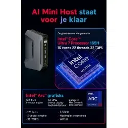 Dr. Phone-Elementkey OblivionX – Compacte Game & Design PC – Intel Core Ultra 7 165H – 32GB DDR5 – 2TB NVMe SSD – 16 Cores – 5.0GHz -Win11€ 1.199,95€ 991,69ElementkeyMini Computer