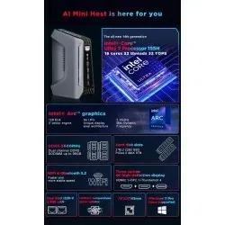 Dr. Phone-Elementkey OblivionX – Compacte Game & Design PC – Intel Core Ultra 7 165H – 32GB DDR5 – 2TB NVMe SSD – 16 Cores – 5.0GHz -Win11€ 1.199,95€ 991,69ElementkeyMini Computer