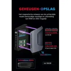 Dr. Phone-Elementkey OblivionX – Compacte Game & Design PC – Intel Core Ultra 7 165H – 32GB DDR5 – 2TB NVMe SSD – 16 Cores – 5.0GHz -Win11€ 1.199,95€ 991,69ElementkeyMini Computer