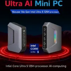 Dr. Phone-Elementkey OblivionX – Compacte Game & Design PC – Intel Core Ultra 5 125H – 16GB DDR5 – 1TB NVMe SSD – 14 Cores – 4.5GHz -Win11€ 899,95€ 743,76ElementkeyMini Computer