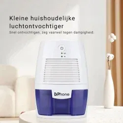 Dr. Phone-DrPhone EcoFresh – Draagbare Luchtontvochtiger – Verwijderbare Watertank – Vochtabsorber – Luchtdroger€ 44,95€ 37,15Luchtbevochtigers (Humidifier)