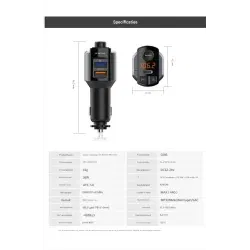 Dr. Phone-DrPhone BC29 – Bluetooth 5.0 FM-Transmitter - Handsfree Bellen - USB-C PD & USB Q.C3.0 - Geavanceerde Ingebouwde Beveiliging€ 24,95€ 20,62FM-transmitter / Carkit