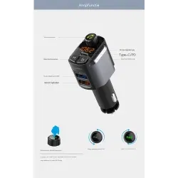 Dr. Phone-DrPhone BC29 – Bluetooth 5.0 FM-Transmitter - Handsfree Bellen - USB-C PD & USB Q.C3.0 - Geavanceerde Ingebouwde Beveiliging€ 24,95€ 20,62FM-transmitter / Carkit