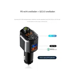 Dr. Phone-DrPhone BC29 – Bluetooth 5.0 FM-Transmitter - Handsfree Bellen - USB-C PD & USB Q.C3.0 - Geavanceerde Ingebouwde Beveiliging€ 24,95€ 20,62FM-transmitter / Carkit