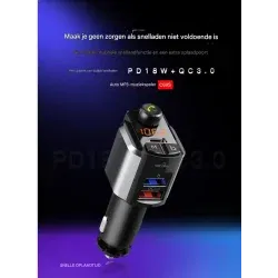 Dr. Phone-DrPhone BC29 – Bluetooth 5.0 FM-Transmitter - Handsfree Bellen - USB-C PD & USB Q.C3.0 - Geavanceerde Ingebouwde Beveiliging€ 24,95€ 20,62FM-transmitter / Carkit