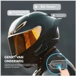 Dr. Phone-DrPhone X1 - Bluetooth 5.3 Motorhelm Headset - Intercom – Circa 100m Bereik - Handsfree Communicatie – Waterdicht€ 39,95€ 33,02Home
