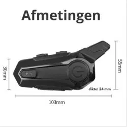 Dr. Phone-DrPhone X1 - Bluetooth 5.3 Motorhelm Headset - Intercom – Circa 100m Bereik - Handsfree Communicatie – Waterdicht€ 39,95€ 33,02Home