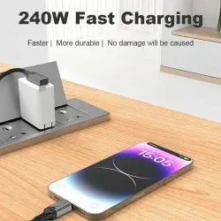 Dr. Phone-DrPhone NRG – Thunderbolt 5 Datakabel Kabel - 80Gbps -240W Power Delivery - 16K Display Ondersteuning – 2.5 meter - Zwart€ 49,95€ 41,28Kabel & Lader